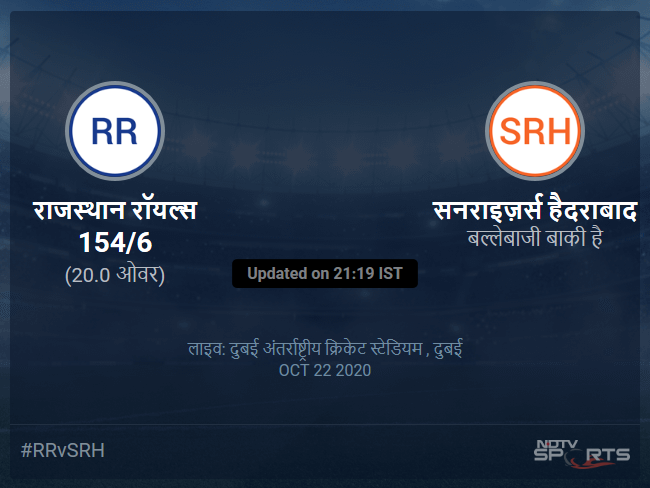 Rajasthan Royals vs Sunrisers Hyderabad live score over Match 40 T20 16 20 updates Rajasthan Royals vs Sunrisers Hyderabad live score over Match 40 T20 16 20 updates