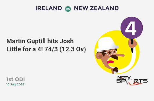 WI vs NZ: Match 29: Kane Williamson hits Sheldon Cottrell for a 4! New Zealand 222/4 (43.4 Ov). CRR: 5.08