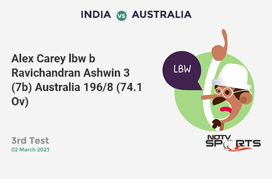 IND vs AUS: 3rd ODI: Steven Smith hits Navdeep Saini for a 4! Australia 215/4 (38.2 Ov). CRR: 5.60